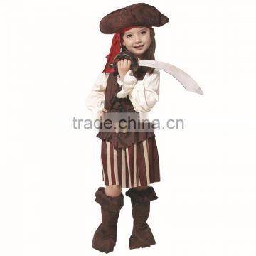 Cheap Halloween cosplay little girls pirate costume