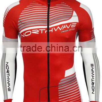 China long sleeve bicycle wear cheap custom cycling jersey