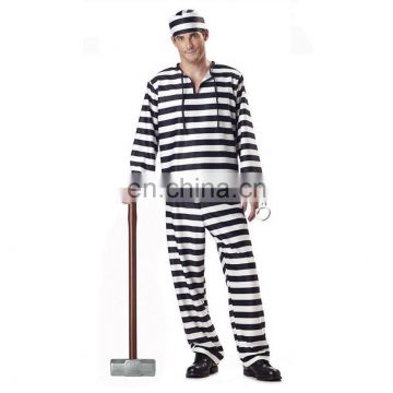 Halloween Carnival Party Men Prisoner Costumes