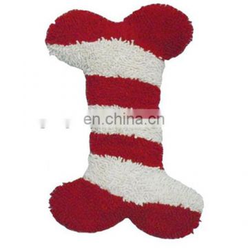 Red and white stripes color Bone shape Christmas Dog Toys
