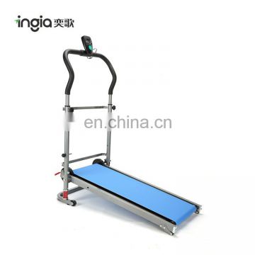 Gym Treadmill Running Machine Foldable Manual Home Use Walking Fitness Treadmill