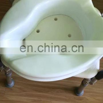 Tool free plastic removable and portable riser deluxe elongated raised elevated the toilet seat with hands.