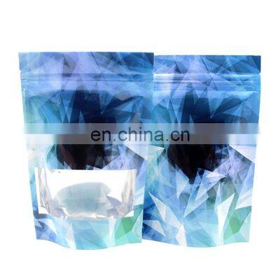 Custom printed 3.5g 7g stand up pouch mylar bags packaging bags with window