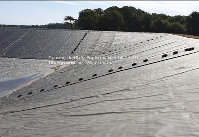 Environmental Lagoon Seepage Prevention 1.0mm Thick HDPE Geomembrane Black Smooth Surface