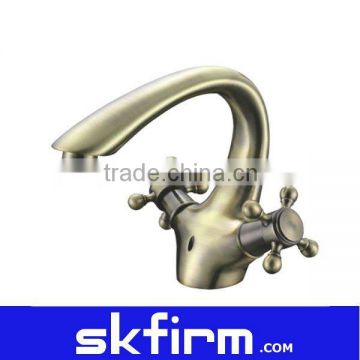 popular Green bronze unique design brass faucets bathroom for luxury hotel