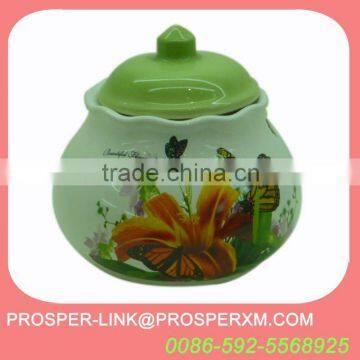 green ceramic cookie jar