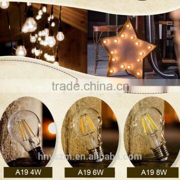 LED A60 E27 6W 3000K Globe LED Filament Bulb