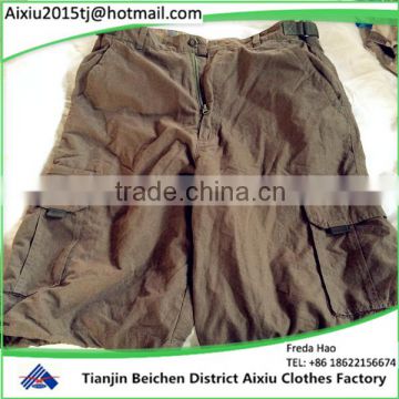 2016 used clothing cargo short pants clothing /used clothing