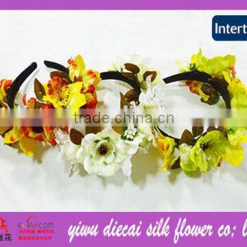 Party Occasion Artificial Fabric Flower Hairband