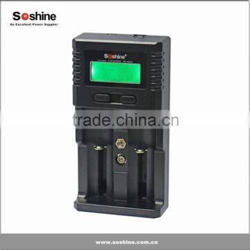 Soshine Super Quick Charger for 6F22(9V) Battery Universal charger with US / UK / KR / EU plug available from China