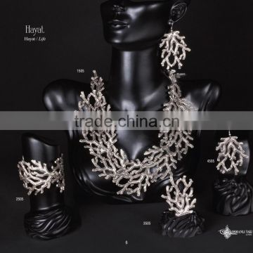 Fashion turkish style silver plated necklace Hayat 1505