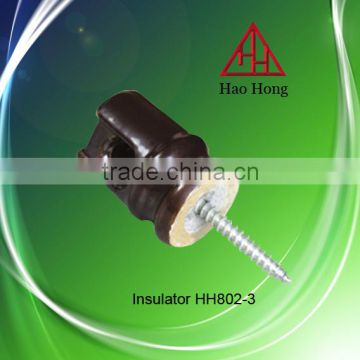 HAO HONG Low price porcelain xiring insulator HH802-3for low voltage circuit