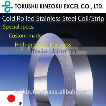 Stainless steel High precision thickness 0.010mm - 0.099mm , width 3.0 - 300mm Small quantity, short time delivery