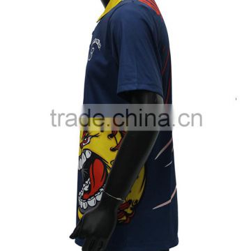 custom embroidery logo sublimation polo shirt from china factory