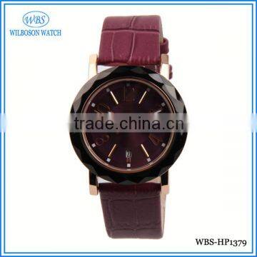 Chinese wholesale elegance watch with purple band