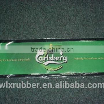 rubber custom promotional Felt logo bar mat