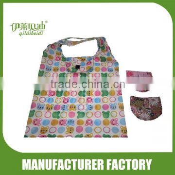 Polyester folding bag with all over printing