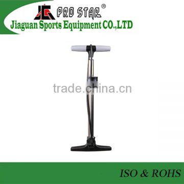 New design Aluminum bike foot operated air pump with Schrader and Presta valves