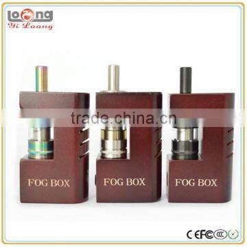 Yiloong 2015 mechanical wood box mod with fogger v5 migo dry herb mod box