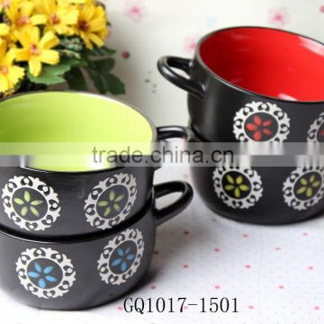 Factory direct handpainted ceramic bowls promotional ceramic bowl
