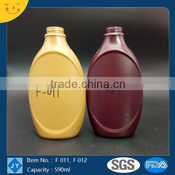 587ML HDPE Bottle Customized Color Beauty Container for Laundry, Liquid Detergent, Dish Washing Agent