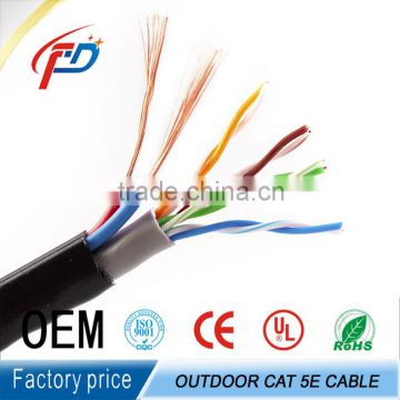 outdoor cat5e siamese cable with 2 power cable