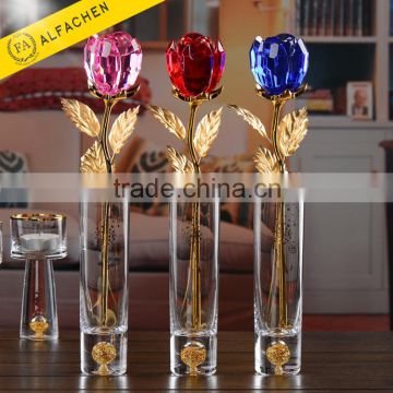 Promotion Valentines Day Gift Crystal Rose Gifts