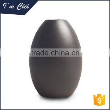 Wholesale small black ceramic flower vase CC-D079