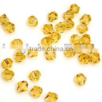Gold crystal bead