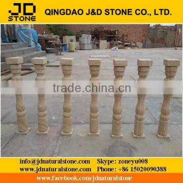 yellow vein sandstone handrail, shandong sandstone railings