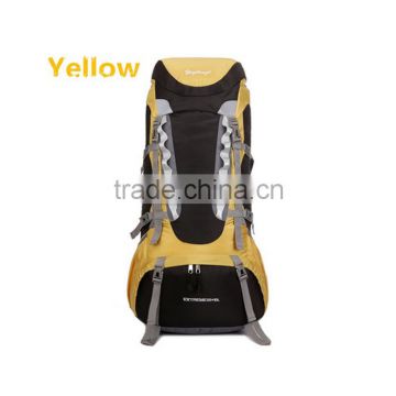 yellow trendy backpack with custom logo