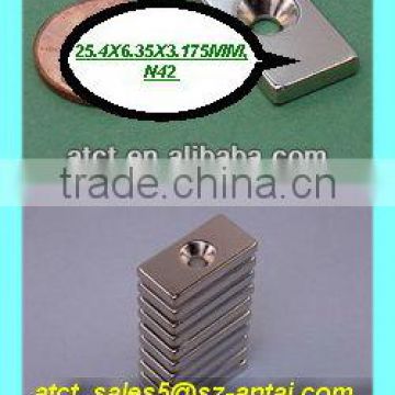 Magnet with screw hole/magnets for cabinet doors/industrial magnets