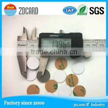 Small round size 1.2mm thickness coin rfid em 125khz sticker