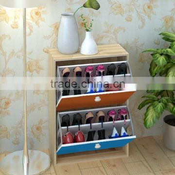 Best selling fashion style shoe cabinet with 2 drawer