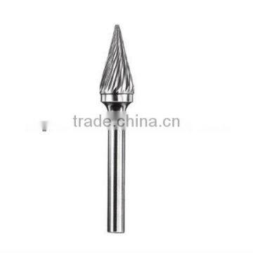 Tialn-coated cone shape /stone shaping carbide rotary tools polishing burs