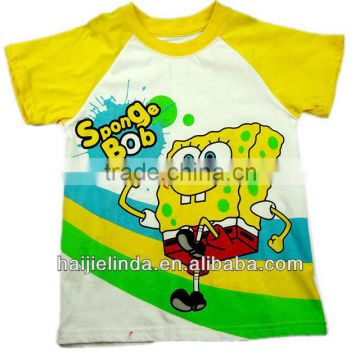 Customized design boys cotton tshirt with printing