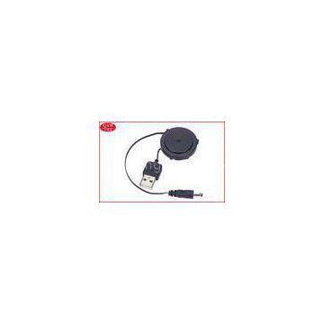 USB to 3.5mm plug One Way Retractable Cable Date transfer Charging reel