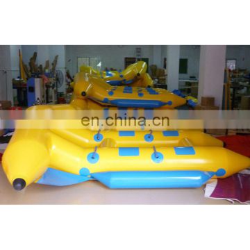 inflatable 6 seat fly fish water game, aqua fly fish toy customized colour