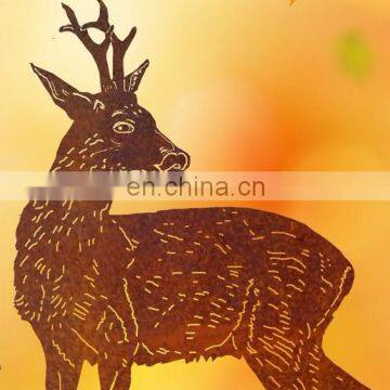 Christmas rust metal elk outdoor decorations sheet