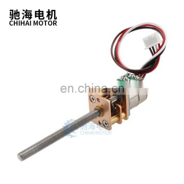 ChiHai Motor CHS-GM12-10BY Straight screw shaft M3*33.6mm  2 phase 4 wire mini dc brushless Stepper gear motor for ip camera