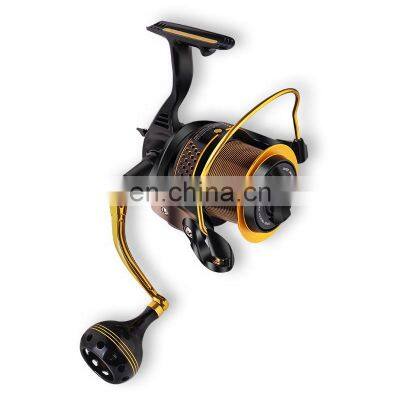 Guangwei  brand Black spider  SR Diagonal spool big spool 8000 10000 12000 metal spinning fishing reel