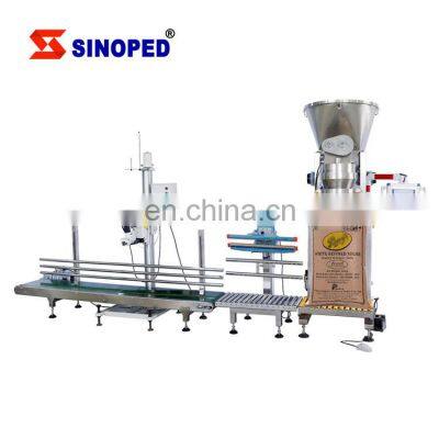 Semi Automatic Production Line 304 Stainless Steel 25kg Bread Flour Filling Machine In Paper Bags