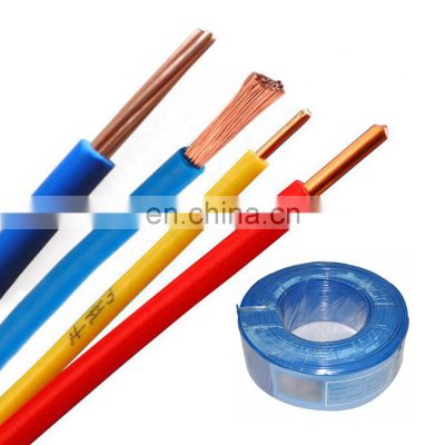 Kingyear Electrical Wire 1.5mm 2.5mm Electric Cables Copper Price List of Wire Electrical House Wiring PVC Availaible Stranded