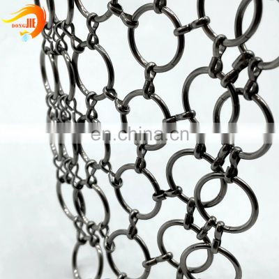 Aluminum Ring Mesh Metal Curtain For Decorative