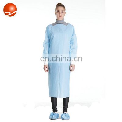 Waterproof Medical PE Apron Disposable CPE Protective Gown