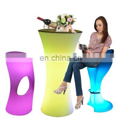 high cocktail bar tables /Light Up LED Bar Cocktail Table For Party Event Nightclub Wedding Bar Use