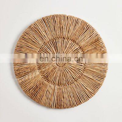 Handwoven Seagrass Charger Plate Water Hyacinth Placemat Wall basket decor basket wholesale made in Vietnam Manufacturer