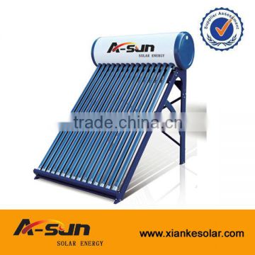 high efficiency non-pressure compact solar hot water heater system approved by CE/ISO