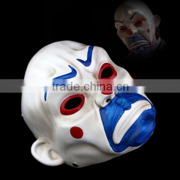 Latest Halloween mask joker robbers mask eco-friendly Halloween resin mask The Dark Knight Joker batman clown mask