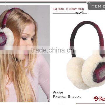 2014 Hot Sale Warm wool girls winter earmuffs